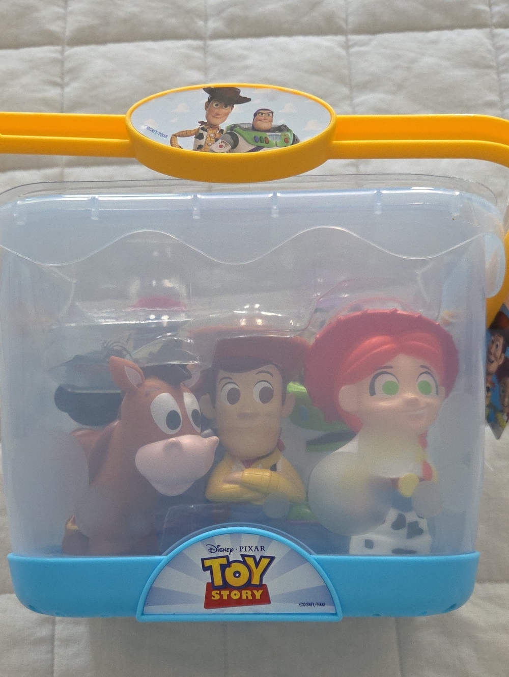 Toy Story Bath Caddy With 5 Character Toys NWT